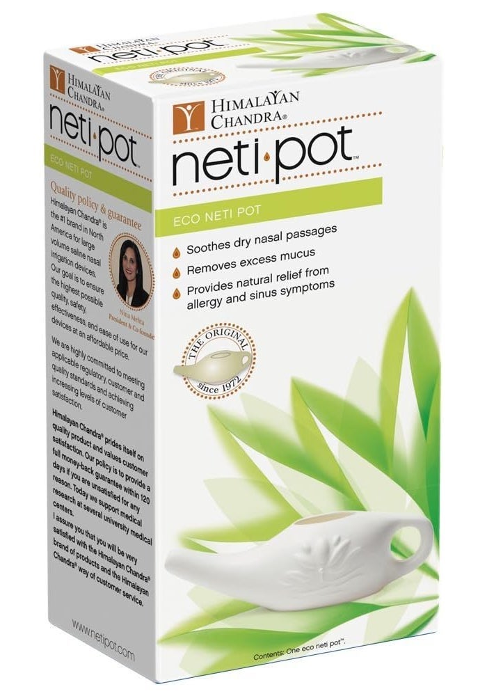 Himalayan Chandra Eco Neti Pot for Natural Sinus Relief - Image 1
